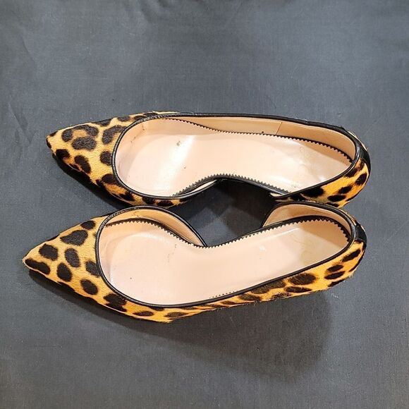 J.CREW COLLETTE D'ORSAY PUMPS IN LEOPARD CALF HAIR - Picture 10 of 16
